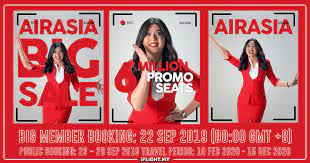 Enjoy free seats and zero processing fee when you pay with bigpay or bigclick. Airasia Big Sale 6 000 000 Seats On Promo This Coming 22 Sept For Big Member Iflight My