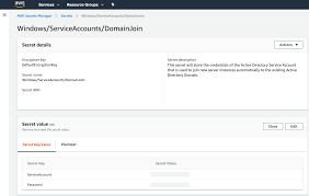 Using Secrets Manager To Join Active Directory Beta Awsdocs Com