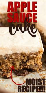 Applesauce Cake Recipe Using Applesauce Applesauce Cake Recipe Spice Cake Recipes