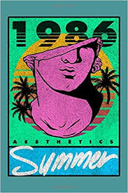 Summer Aesthetics 1986 6x9 110 Pages Vaporwave Pop Art Ancient Greek Broken Statue Head Journal Notebook Diary Vapo Pop Art Drawing Pop Art Vaporwave Art
