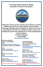 Start early to prevent an unnecessary mad now let's go into the nitty gritty of the works to be done. Coronavirus Covid 19 Information Fountain Valley The City Of Fountain Valley