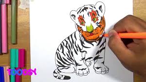 But don't worry, you can see tiger coloring pictures here. How To Color A Lovely Tiger Cub In A Zoo Coloring Page Youtube