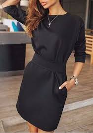 Black Elbow Sleeve Mini Dress Perfect For Work Or Casual Pinterest Heatonminded Mini Dress Casual Womens Black Dress Black Dresses Casual
