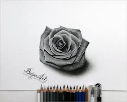 The first step is to draw the outline of the rose petals. 24 Rose Drawing Free Premium Templates