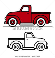 Red truck welcome sign front porch home decor wall hanging seasonal interchangeable farmhouse wooden door decoration sign for holiday spring valentine's day easter independence day maisto 1:25 scale 1950 chevrolet 3100 pickup diecast truck vehicle (colors may vary). Two Cartoon Vintage Pick Up Truck Outline Drawings One Red And One Black And White In Side View Vector I Christmas Red Truck Vintage Pickup Trucks Red Truck