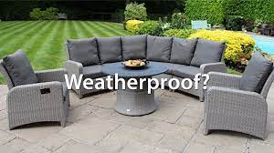 Fashionable rattan and modern design complements any space and the durable construction will make this piece a favorite of yours for summers to come, creating a beautiful and luxurious outdoor living space for you and y Is All Rattan Furniture Weatherproof Garden Centre Shopping Uk