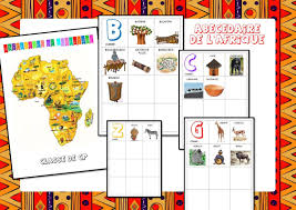 Abecedaire De L Afrique Afrique Theme Tour Du Monde Jeux Maternelle