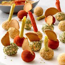 In a bowl combine mayonnaise, tomato sauce, worcestershire sauce, lemon juice, 1 1/2 tbs of the chives, and tabasco sauce. 56 Festive Christmas Finger Food Appetizers
