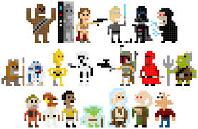 Pixel Star Wars Welcome Back To The 8 Bit Days Cross Stitch Cross Stitching Cross Stitch Embroidery
