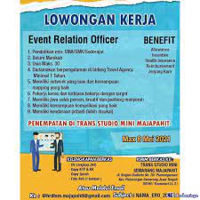 Maybe you would like to learn more about one of these? Lowongan Kerja Event Relation Officer Trans Studio Mini Majapahit