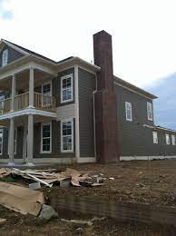 Painted brick exterior paint color: Newcastle Homes Adamson Plan Sherwin Williams Smokehouse Paint Craftsman Bungalows House Paint Exterior House Exterior