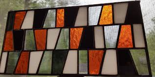 These stained glass texture background files come in 6 unique styles and 7 color variations. Mid Century Modern Stained Glass Window Hanging Glass Art Art Collectibles Vadel Com