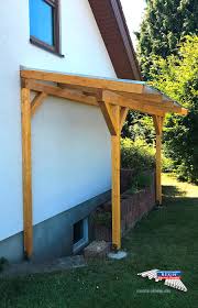Sie wollen ein gartenhaus selber bauen, ein holz vordach für ihre haustür, eine gartenlaube oder einen pavillon für den garten, haben aber auch hier keinen plan für die durchführung. Ein Holz Terrassendach Der Marke Rexocomplete 4m X 2m Mit Transparenten Rexoclear 16mm Pc Stegplatten Pra Vordach Selber Bauen Uberdachung Bauen Terrassendach