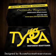 Tyra Beauty Business Cards 1 Kz Creative Services Online Store Powered By Storenvy