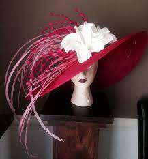Hot Pink Kentucky Derby Hat Eye Catcher And Def One Of A Kind Contact Me If Interested Janametc Bell Kentucky Derby Hats Derby Hats Kentucky Derby Outfit