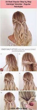 1 33 Most Popular Step By Step Hairstyle Tutorials Popular Hairstyles 33 Beliebtesten Schrit Simple Prom Hair Long Hair Styles Prom Hairstyles For Long Hair