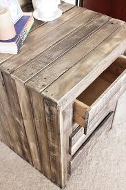 Diy Pallet Nightstand Side Table With Drawers Pallet Furniture Diy Pallet Diy Diy Pallet Furniture Wood Pallets