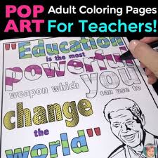 Once you find a printable coloring page you love, you want to make sure to use a set of colored pencils that you love. Adult Coloring For Teachers By Art With Jenny K Tpt