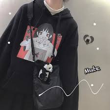 Free shipping on orders over $100. Mute Anime White Black Hoodie K082408 Uoobox