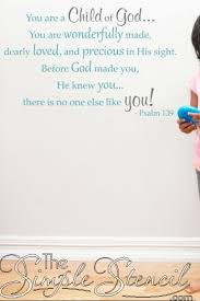 Child Of God Psalm 139 Vinyl Wall Quotes Wall Quotes Bible Verse Decals