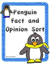 Fact And Opinion Penguins Fact And Opinion Penguin Facts Literacy Stations