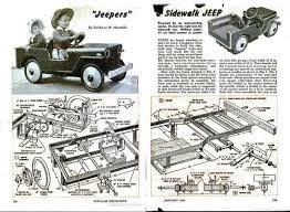 Jeep Pedal Car Plans Print Ready Pdf Free To Download Detailed Sketches With Descriptions On How To Make Your Own Jeep Pedal Car Pedal Cars Toy Pedal Cars Car