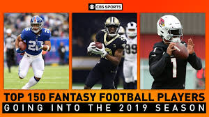 It's no secret that there's cbs sports fantasy is a great football reference that provides projections, stats, and outlooks by cbs experts. Fantasy Football Rankings Countdown The Top 150 Players Fantasy Football Today Youtube