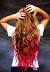 Medium Light Brown Hair With Red Tips