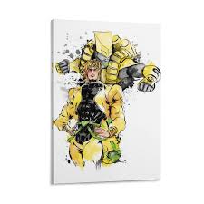 azhuang JoJo's Bizarre Adventure Anime Za Warudo Toile décorative sur fond  blanc 40 x 60 cm : Amazon.fr: Cuisine et Maison