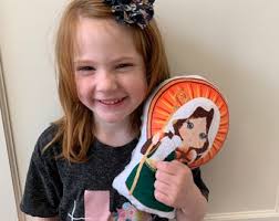 St. Christopher Stuffed Saint Doll. Saint Gift. Easter Gift. Baptism.  Catholic Baby Gift. Saint Christopher Gift. St. Christopher Doll.