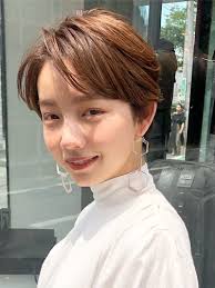 ハンサムショート スモーキーベージュ iki yahoo beauty ハンサムショート ヘアスタイル ボブヘア