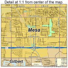 Street Map Of Mesa Az Mesa Arizona Street Map 0446000