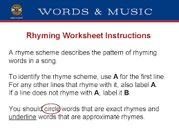 Of course words with inflected endings are not listed because finding rhymes for. Lesson 6 Rhyme Free Write Remember Dont Worry