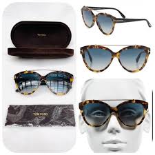 NEW Tom Ford Livia 56MM oversize Cat Eye Sunglasses $600