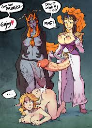 Post 1153920: Legend_of_Zelda Link Midna Princess_Zelda Rule_63 Sparrow  Twili_Midna Twilight_Princess