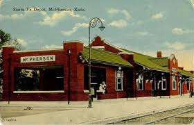 Santa Fe Depot Mcpherson Ks Kansas Mcpherson Kansas Old Postcards