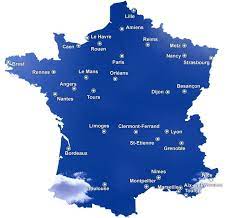 Carte routiere du sud ouest. Carte De France Grandes Villes Groupe Auxandre