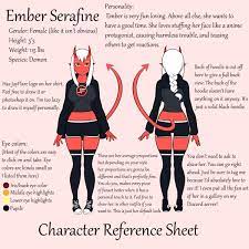Many people consider it an honor when requested to write a character reference letter. Jay Flare Pa Twitter I Noticed That People Make These Reference Sheets For Their Characters Seems Like People Like To Draw Ember So I Made One For Her To Help Y All Out