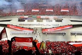 The state flag is flown past the national day parade 2019 parade ground as troops stand. Ndp 2016 Show A Treat But New Venue Gets Mixed Reviews Today