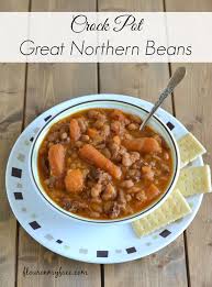 Great northern beans are a staple in soups and stews, and they're the main ingredient in my easy cassoulet. Crock Pot Great Northern Beans Flour On My Face