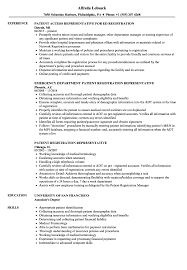 Patient financial counselor resume sample and a brief description about job roles for the profile mentioned on this page will help you understand the process of profile document writing. Patient Registration Representative Resume Samples Velvet Jobs