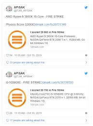 Based on 34,525 user benchmarks for the amd ryzen 9 3950x and the ryzen tr 3960x, we rank them both on effective speed and value for money against the best 1,286 cpus. Amd Ryzen 9 3950x Beats Intel I9 10980xe In 3dmark Firestrike By Almost 25