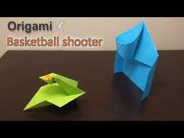 Origami Basketball Shooting Game Toy Diy Youtube Basketball Shooting Games Origami Basketball Shooting