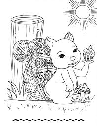 Free printable squirrel coloring pages for kids. Free Printable Squirrel With Mushroom Coloring Page Mama Likes This