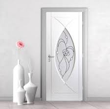 Pisces Lightly Grained Pvc Door Rose Style Sandblasted Glass Door Glass Design Entrance Door Design Pvc Door