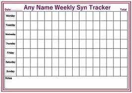 Details About Personalised A4 Reusable Diet Weekly Weight Loss Chart Syn Tracker Stickers