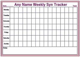 details about personalised a4 reusable diet weekly weight loss chart syn tracker stickers