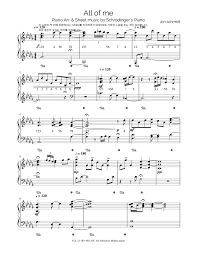 Its all coming back to me now celine dion piano sheet music. Jon Schmidt All Of Me Sheet Music For Piano Solo Musescore Com
