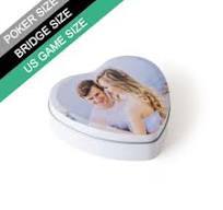 Personalized Heart Shaped Tin Box