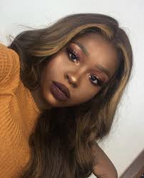 The shade perfectly resembles your favorite sweet treat with notes of milk and dark chocolate throughout. Xoxovirginhair On Gbemsabiola Brown Hair Dark Skin Hair Color For Dark Skin Hair Color For Black Hair